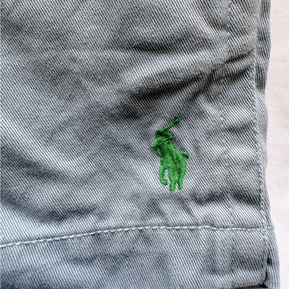 Boy 3T/3 Light Blue/grayish Cotton Shorts Elastic Waste - Picture 5 of 8